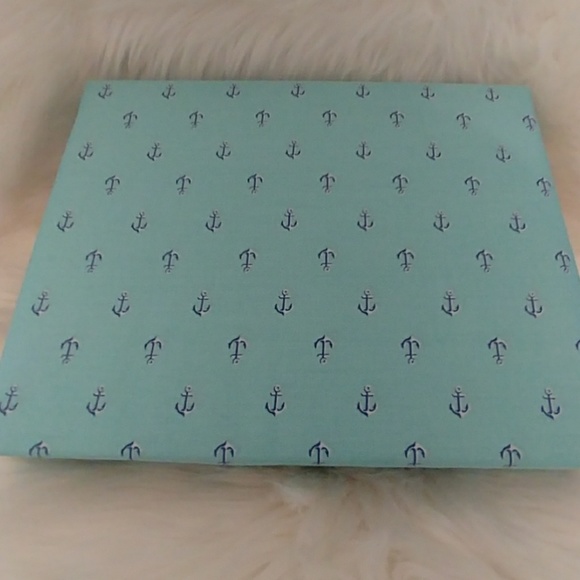 Coastal Life Aqua Twin Anchor Sheet Set - Picture 2 of 8